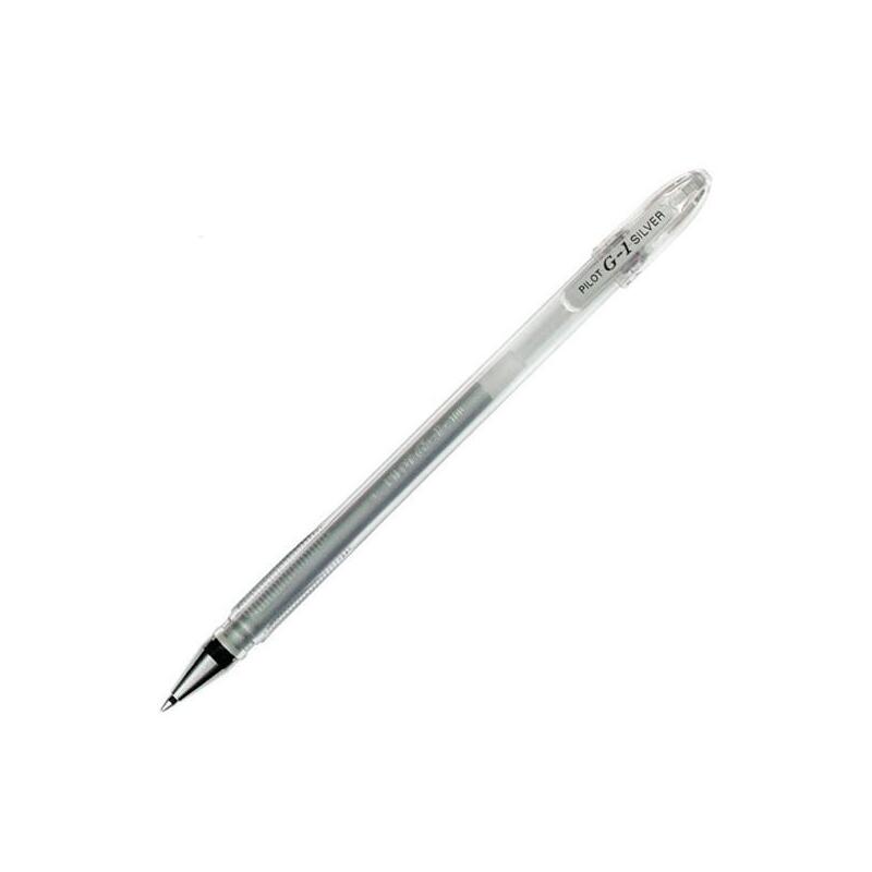 Pack De 12 Unidades Pilot Roller G-1 Tinta Gel 0,7 Plata