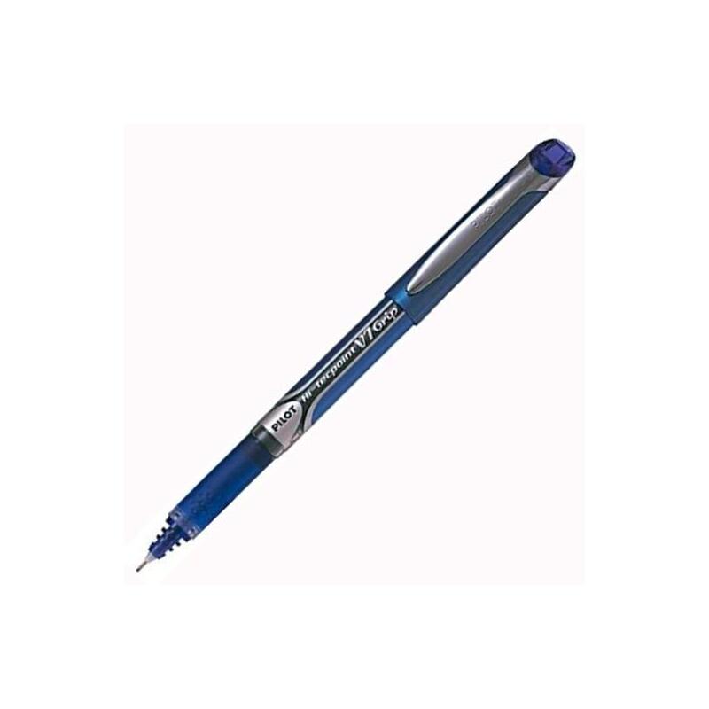 Pack De 12 Unidades Pilot Roller Tinta Líquida V7 Grip Hi-Tecpoint Azul