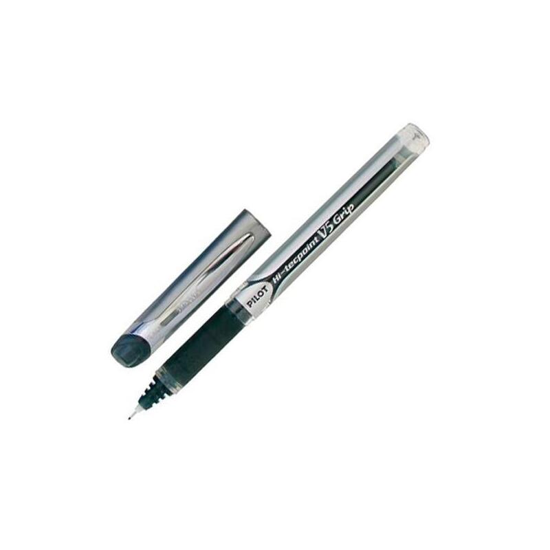 Pack De 12 Unidades Pilot Roller V-5 Grip 0,5 Negro