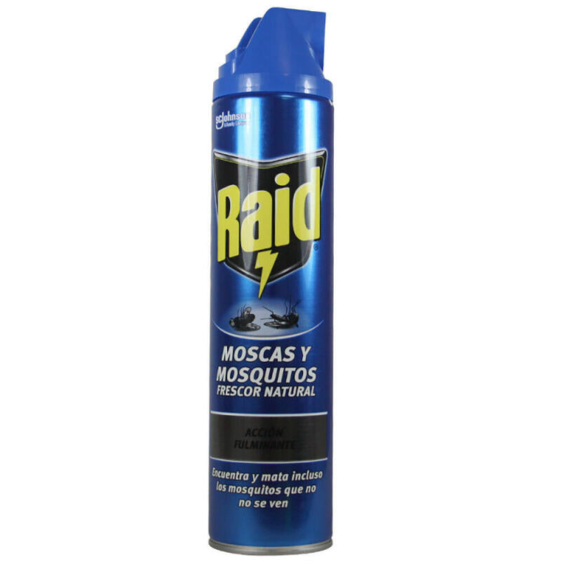 Pack De 12 Unidades - Raid Insecticida Spray 600ml Moscas Y Mosquitos
