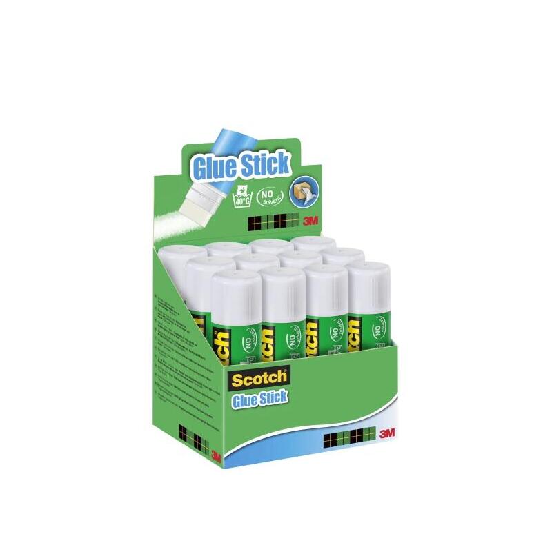 Pack De 12 Unidades Scotch Barra De Pegamento Adhesivo Solido De 40gr - Transparente