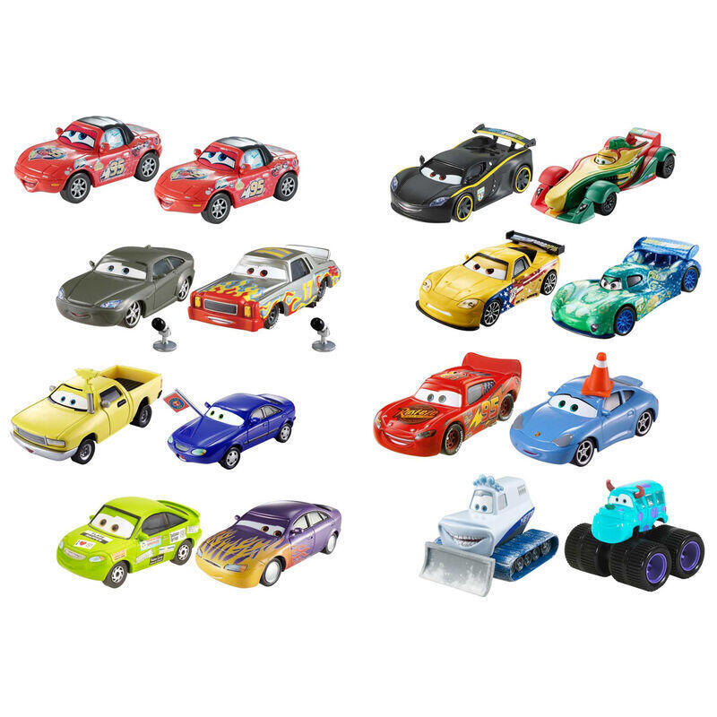 Pack De 12 Unidades - Set 2 Coches Metal Cars Disney Pixar Surtido