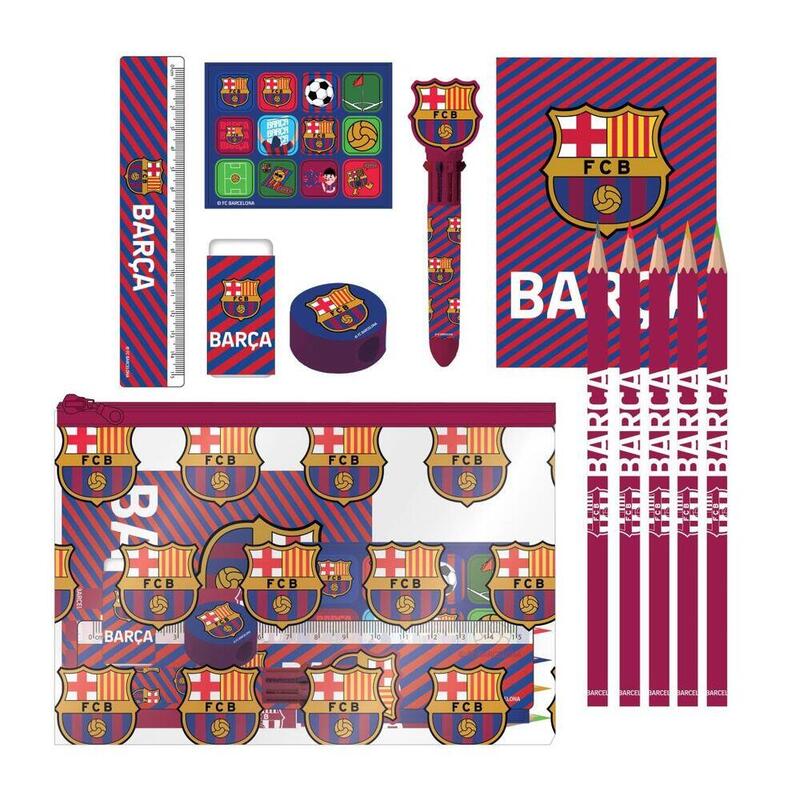 Pack De 12 Unidades - Set Papeleria F.C. Barcelona