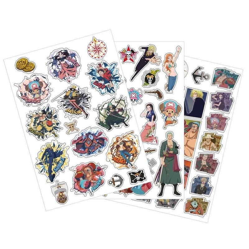 Pack De 12 Unidades - Set Pegatinas Removibles One Piece