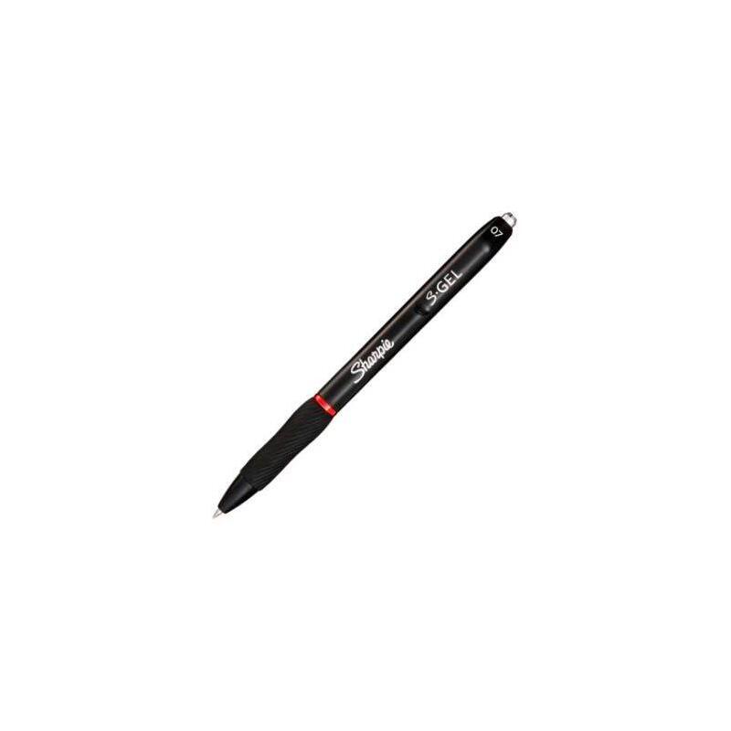 Pack De 12 Unidades Sharpie Bolígrafo Retráctil 0.7mm Gel Rojo