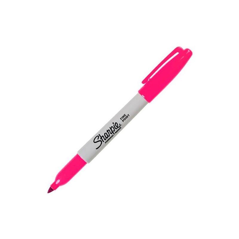 Pack De 12 Unidades Sharpie Marcador Permanente Punta Fina Magenta