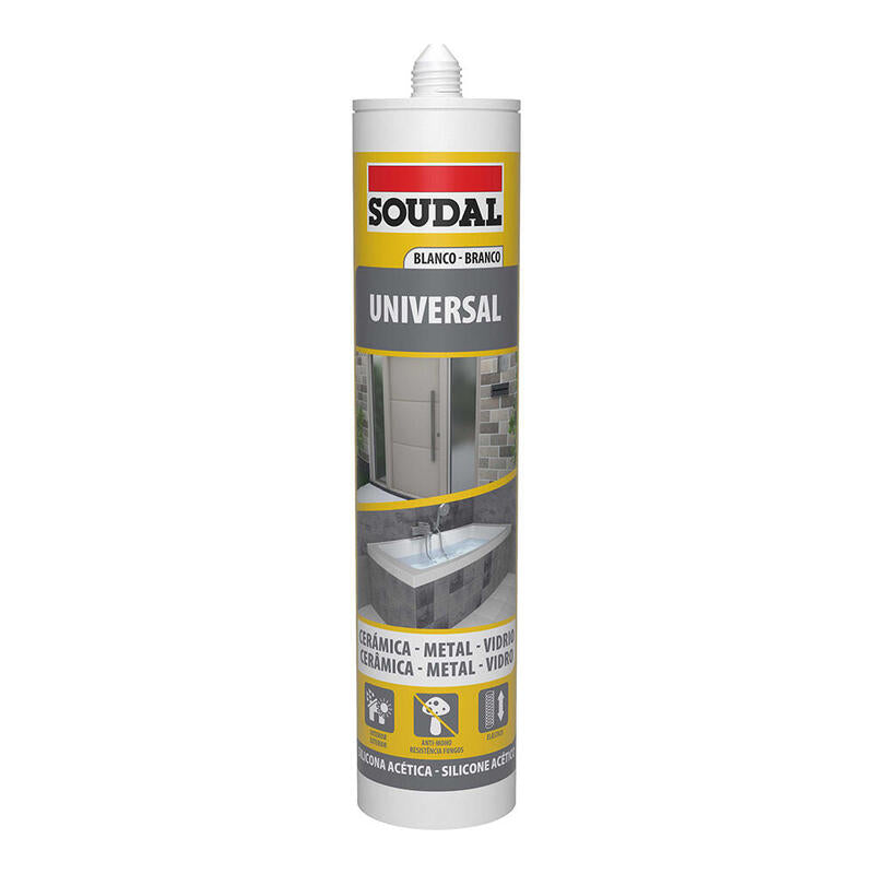 Pack De 12 Unidades - Silicona Universal Blanca 280ml 103184 Soudal