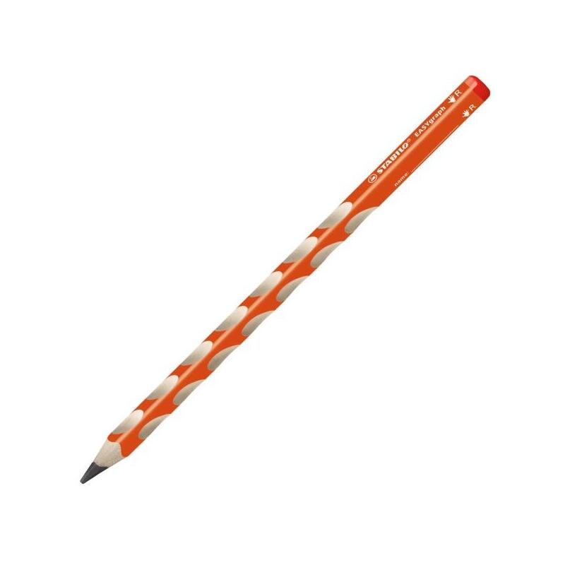 Pack De 12 Unidades Stabilo Easygraph Lapiz De Grafito - Mina Hb De 3.15mm - Diseño Ergonomico - Uso Diestro - Color