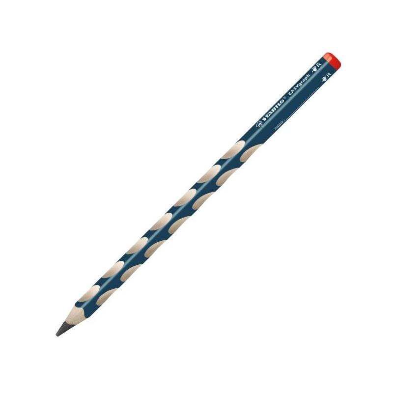 Pack De 12 Unidades Stabilo Easygraph Lapiz De Grafito - Mina Hb De 3.15mm - Diseño Ergonomico - Uso Diestro - Color