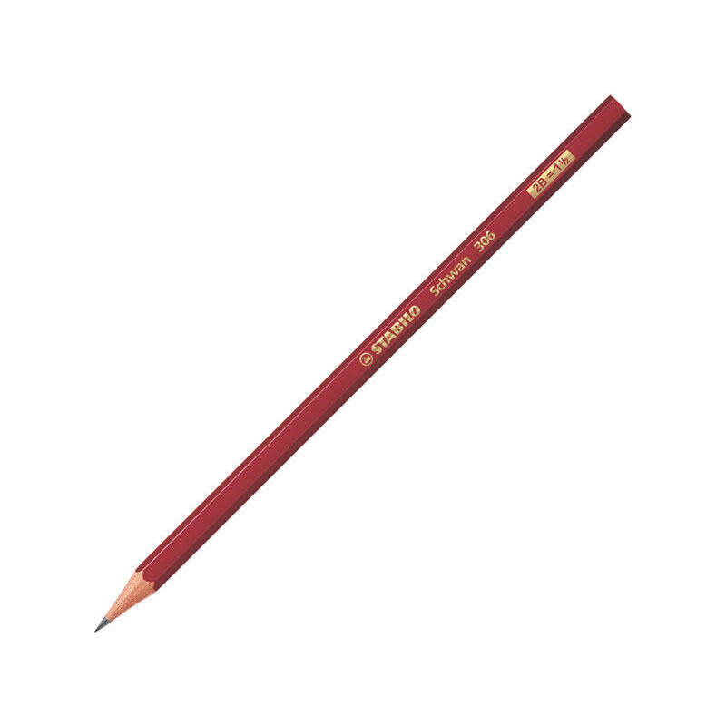 Pack De 12 Unidades Stabilo Swano 306 Lapiz De Grafito Hexagonal - Mina Hb De 2.2mm - Mina Antirrotura