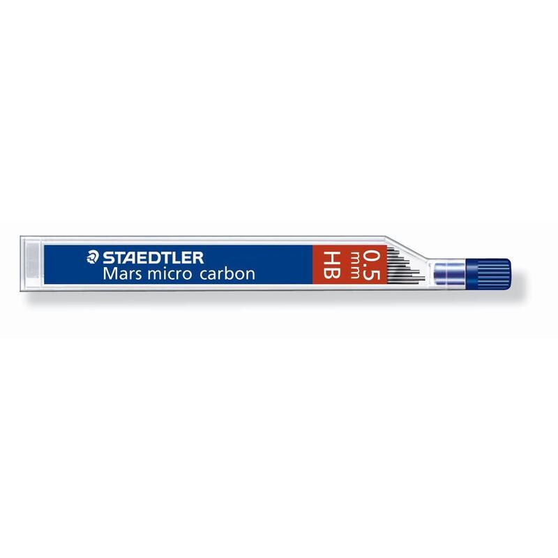Pack De 12 Unidades Staedtler Estuche De 12 Minas Minas Mars Micro Carbon 0,5mm Dureza Hb