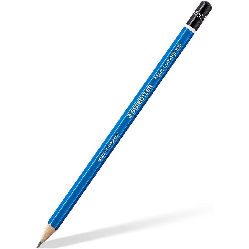Pack De 12 Unidades Staedtler Mars Lumograph 100 Lapiz De Grafito Hexagonal - Mina 2b - Resistencia A La Rotura - Madera De Bosques Sostenibles