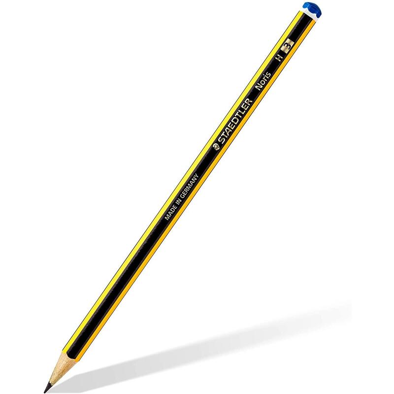 Pack De 12 Unidades Staedtler Noris 120-3 Lapiz De Grafito Hexagonal - Mina H - Resistencia A La Rotura - Madera De Bosques Sostenibles