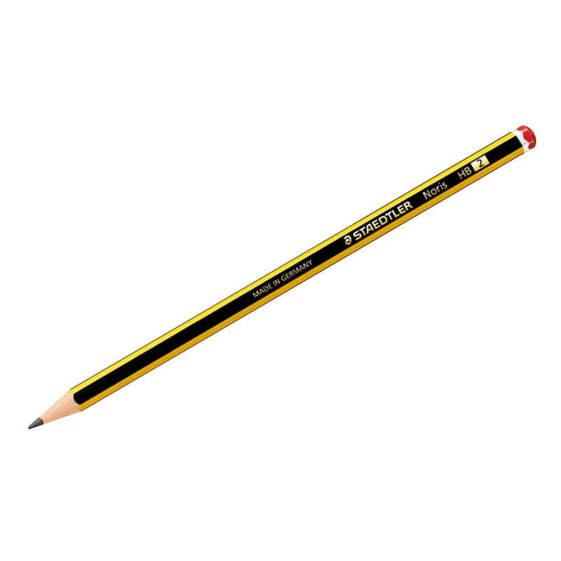 Pack De 12 Unidades Staedtler Noris 120 Lapiz De Grafito Hexagonal - Mina Hb2 Ultrarresistente De 2mm - Madera De Bosques Sostenibles