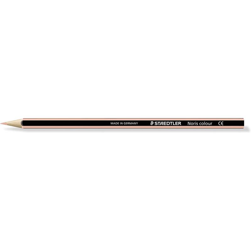 Pack De 12 Unidades Staedtler Noris Colour 185 Lapiz Hexagonal De Color - Resistencia A La Rotura - Material Wopex - Color Beige