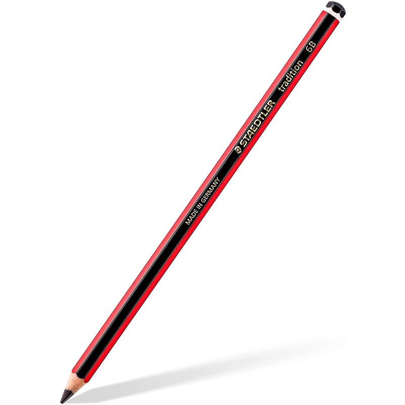 Pack De 12 Unidades Staedtler Tradition 110 Lapiz De Grafito Hexagonal - Mina 6b - Resistencia A La Rotura - Madera Bosques Sostenible