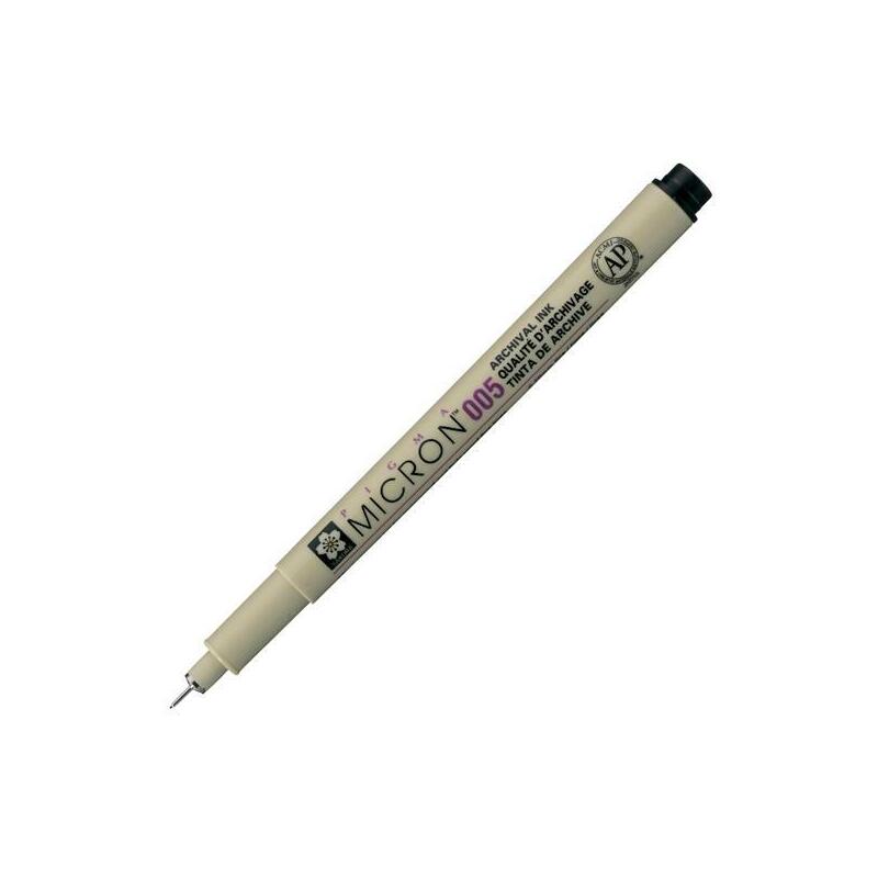 Pack De 12 Unidades Talens Sakura Rotulador Pigma Micron 003 - 0.15mm Negro