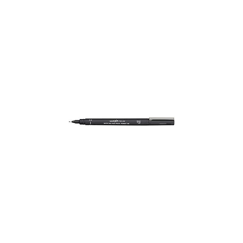 Pack De 12 Unidades Uni-Ball Uni Pin Rotulador Calibrado - Punta Poliacetal De 0.4 Mm. - Tinta Resistente Al Agua Y A