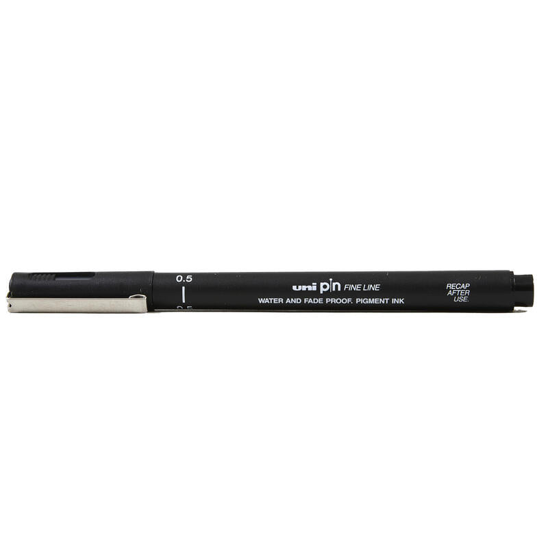 Pack De 12 Unidades Uni-Ball Uni Pin Rotulador Calibrado - Punta Poliacetal De 0.5 Mm. - Tinta Resistente Al Agua Y A
