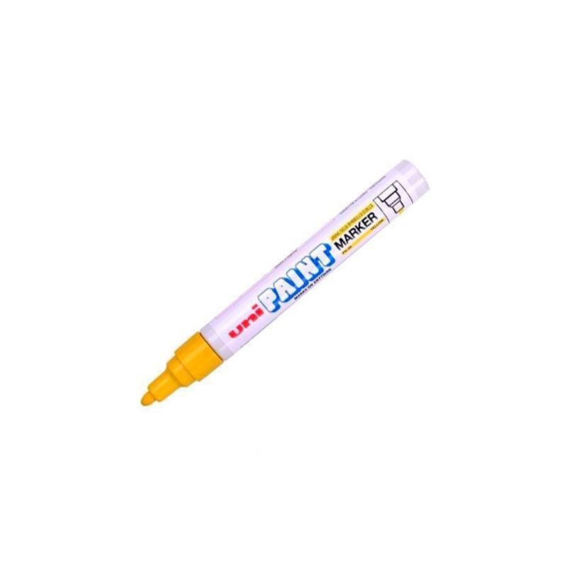 Pack De 12 Unidades Uniball Marcador Permanente Paint Marker Px-20(L) Amarillo