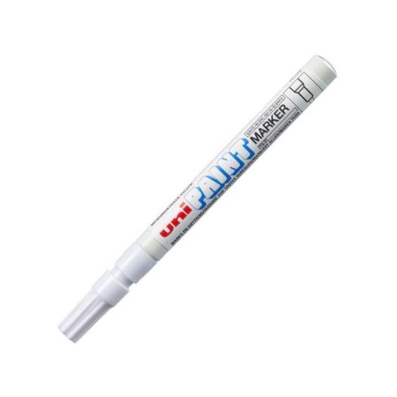 Pack De 12 Unidades Uniball Marcador Permanente Paint Marker Px-20(L) Blanco