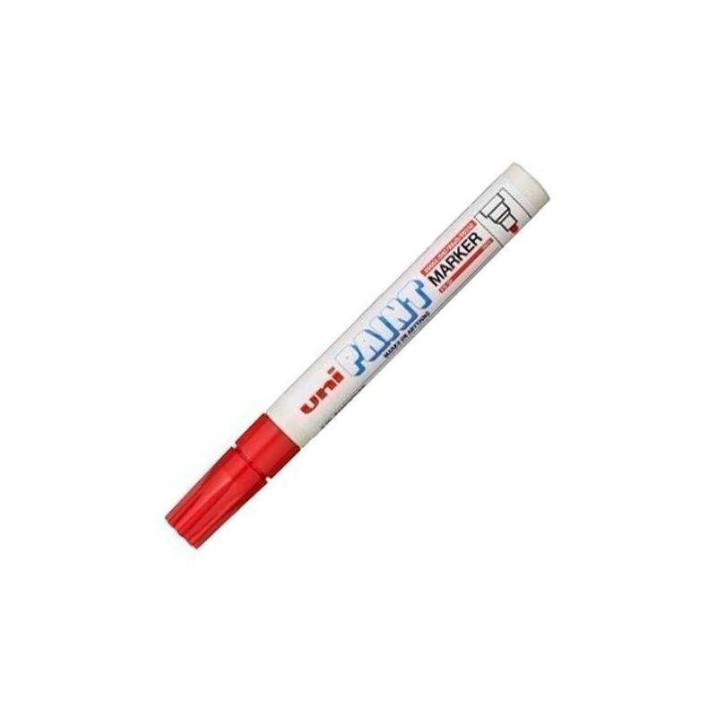 Pack De 12 Unidades Uniball Marcador Permanente Paint Marker Px-20(L) Rojo