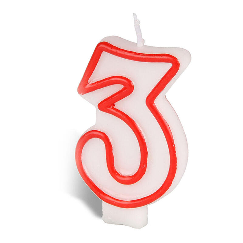 Pack De 12 Unidades - Vela N°3 Best Products Party