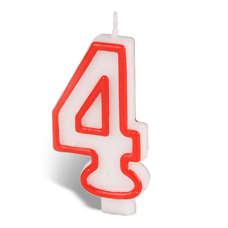 Pack De 12 Unidades - Vela N°4 Best Products Party