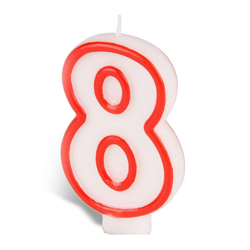 Pack De 12 Unidades - Vela N°8 Best Products Party