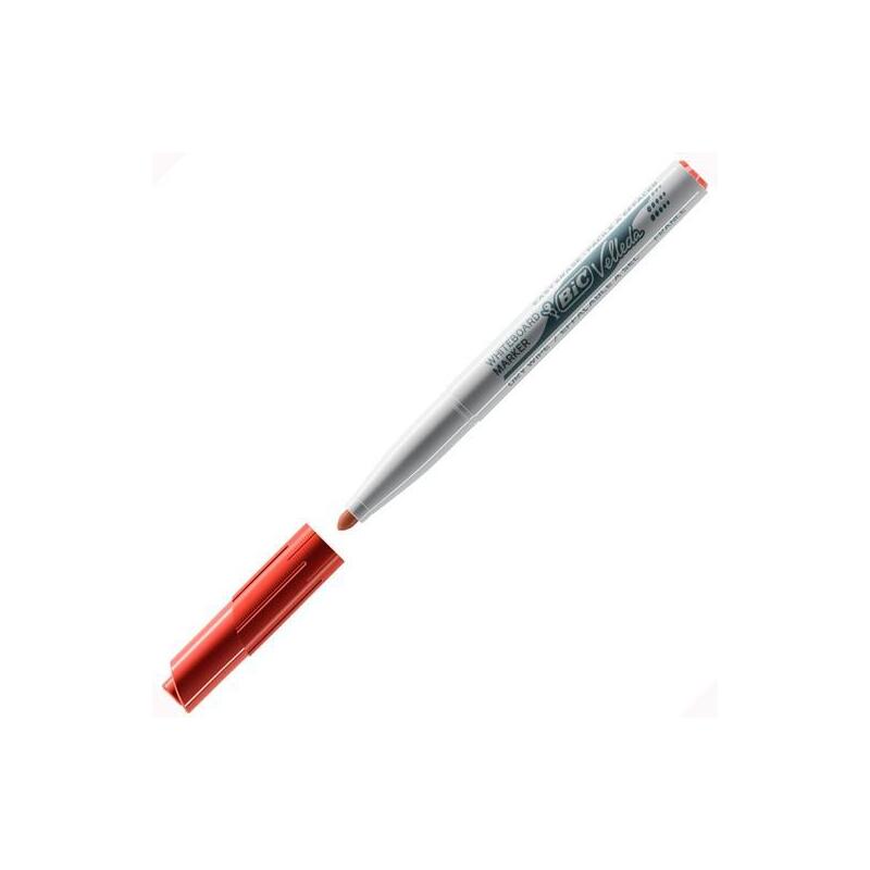 Pack De 12 Unidades Velleda Marcador 1741 Pizarra Blanca Punta Redonda Rojo