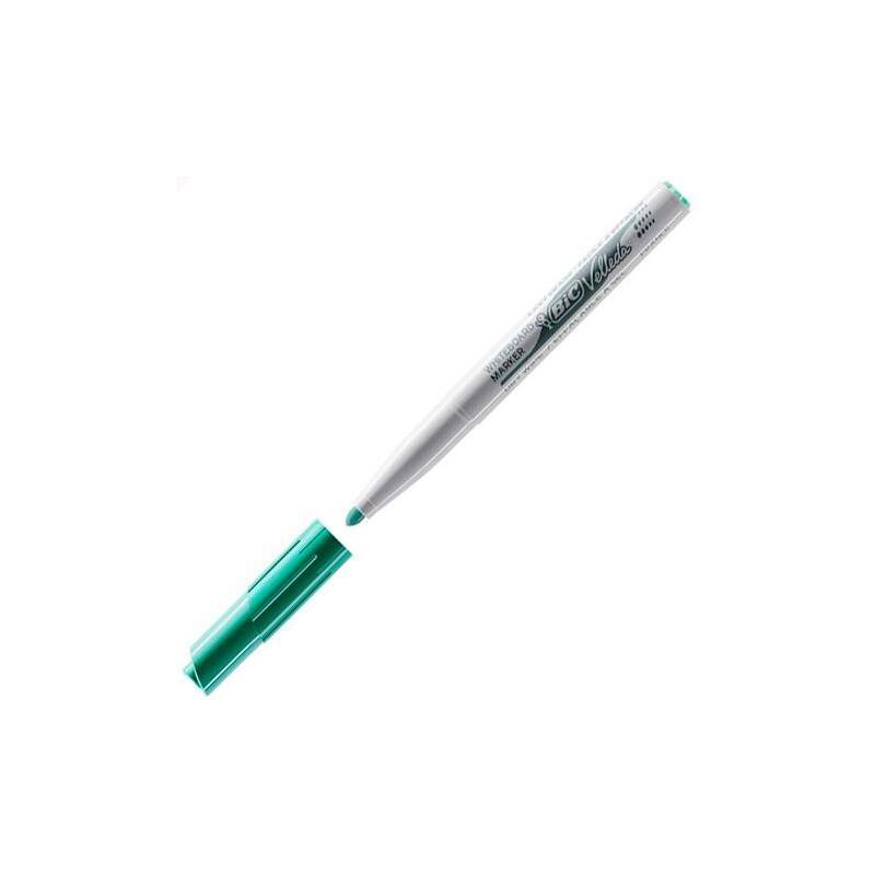 Pack De 12 Unidades Velleda Marcador 1741 Pizarra Blanca Punta Redonda Verde