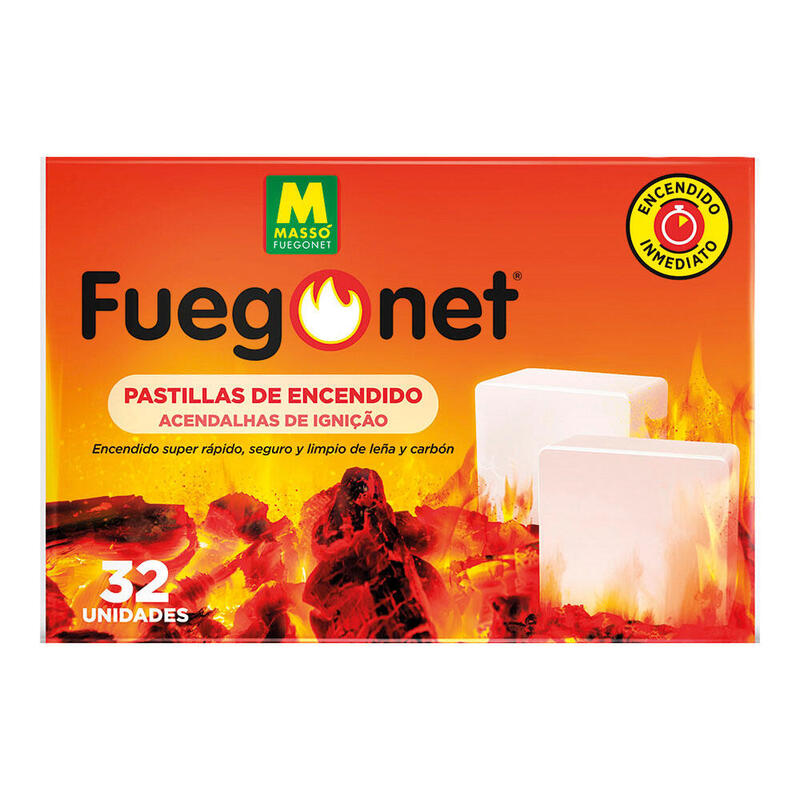 Pack De 13 Unidades - Pastillas De Encendido - Fuegonet 32 Unid. 230112 Massó