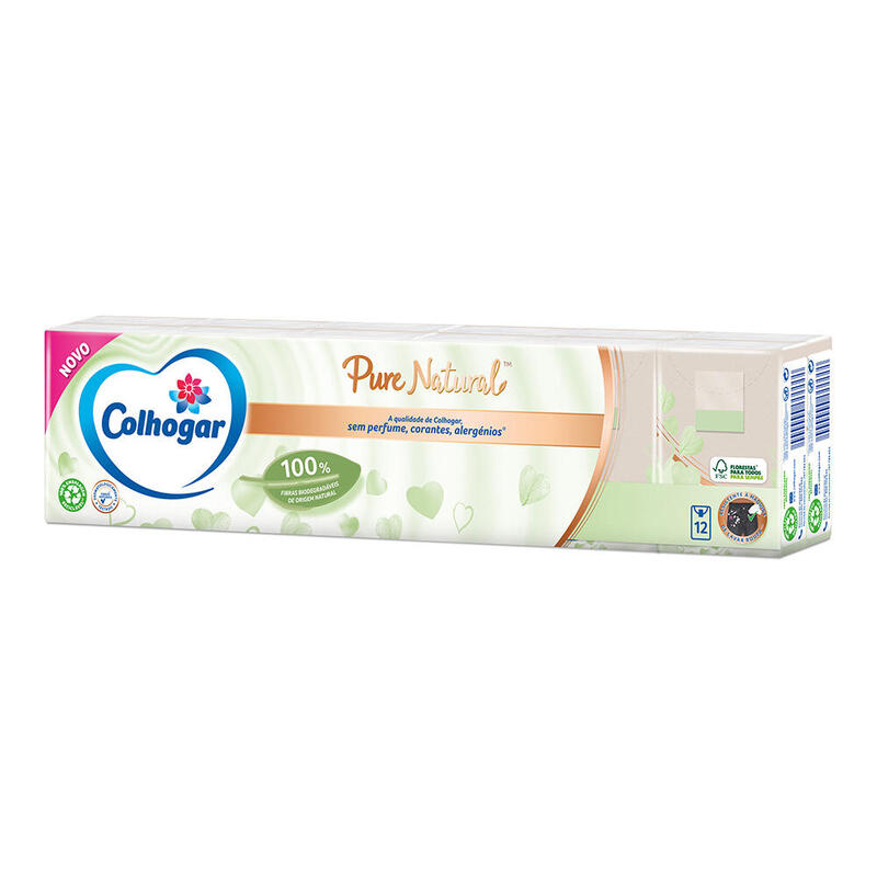 Pack De 15 Unidades - Pack Pañuelos Colhogar 100% Natural Pack 12 Unid.