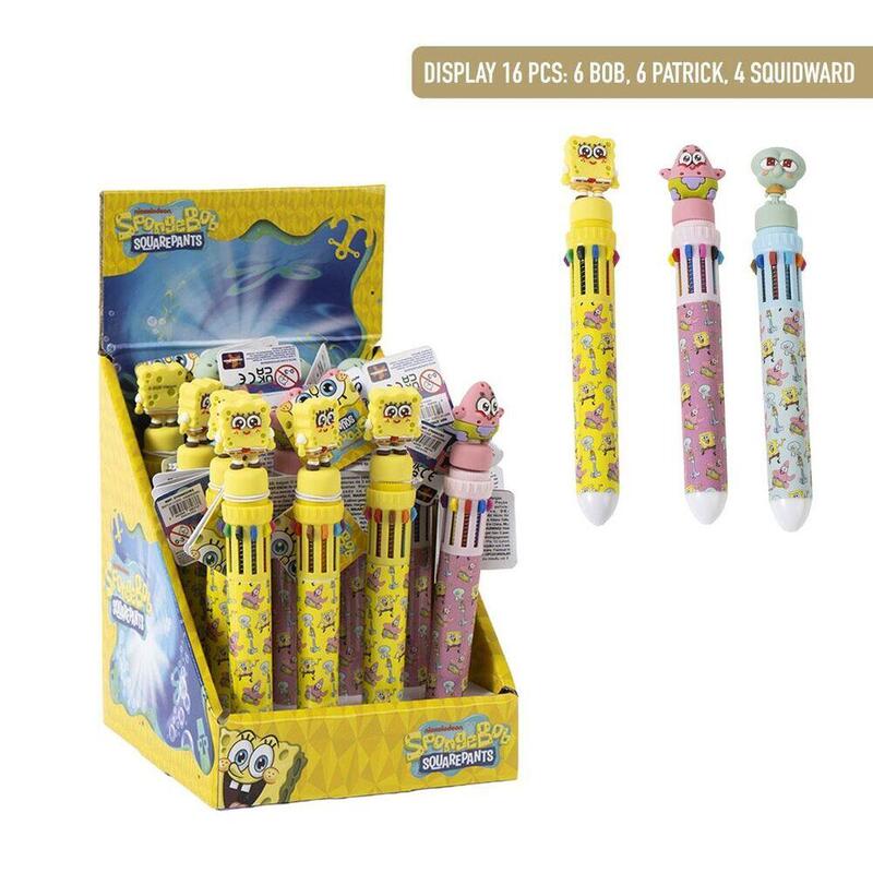 Pack De 16 Unidades - Boligrafo Colores Bob Esponja Surtido