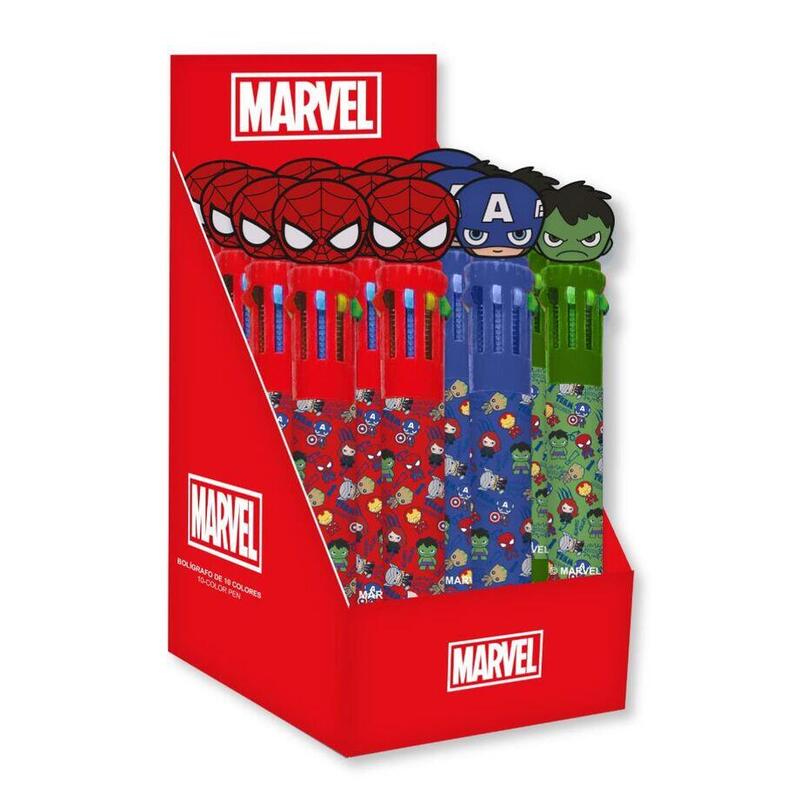 Pack De 16 Unidades - Boligrafo Colores Los Vengadores Avengers Marvel Surtido