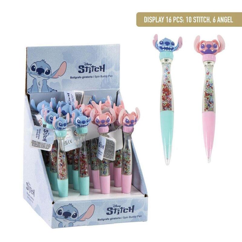 Pack De 16 Unidades - Boligrafo Giratorio Disney Stitch Surtido