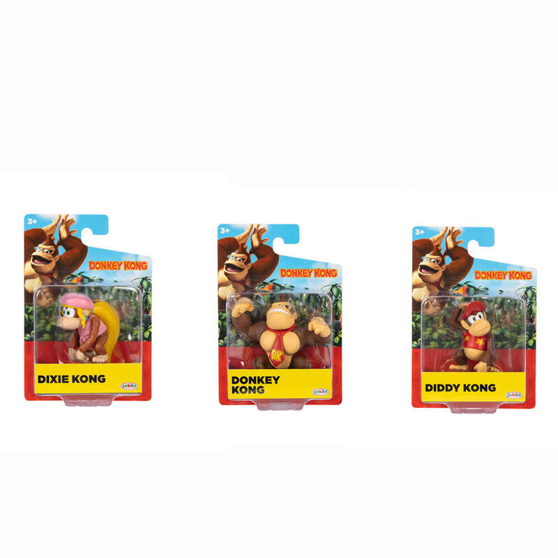 Pack De 16 Unidades - Figura Donkey Kong 6cm Surtido