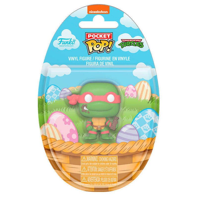 Pack De 16 Unidades - Figura Pocket Pop Tortugas Ninja Raphael Conejo De Pascua