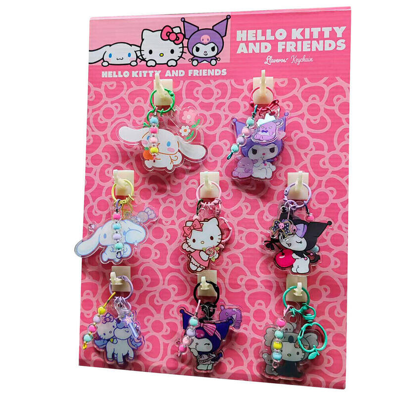 Pack De 16 Unidades - Llavero Cinnamoroll Kuromi Hello Kitty Surtido