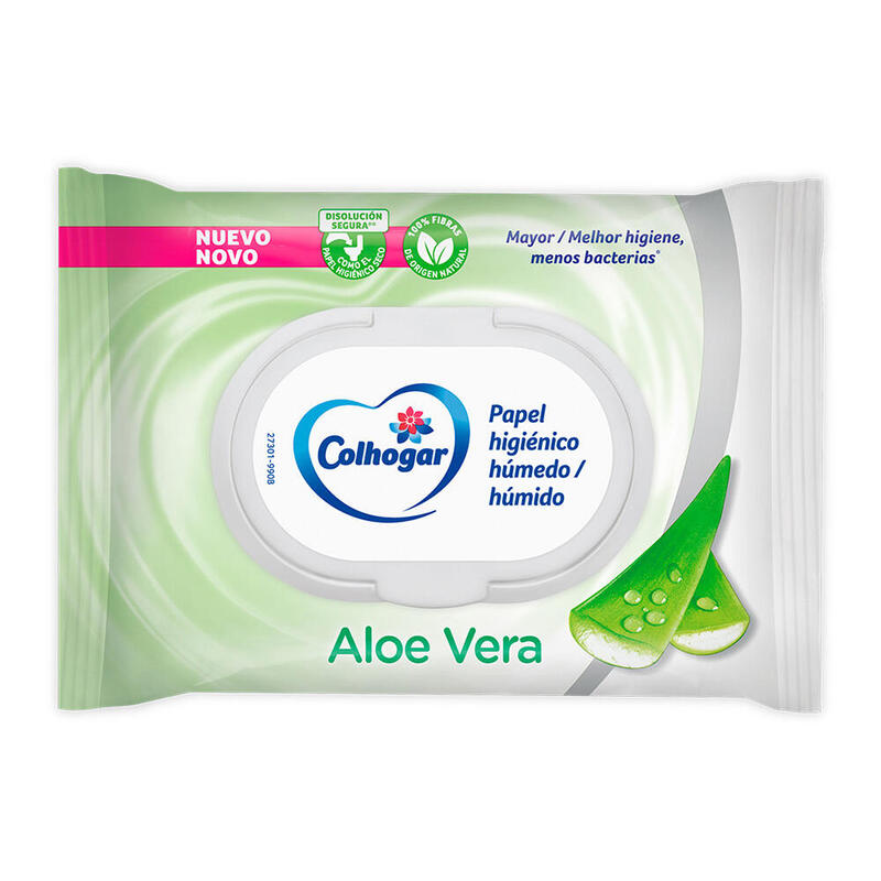 Pack De 16 Unidades - Papel Higiénico Humedo Aloe Vera Colhogar 42 Unid.