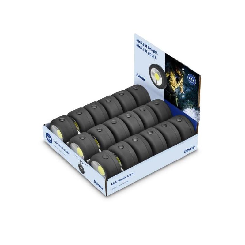 Lamparas De Trabajo Pack De 18 Unidades Hama W140 Led Iman - Gancho Desplegable - Negro