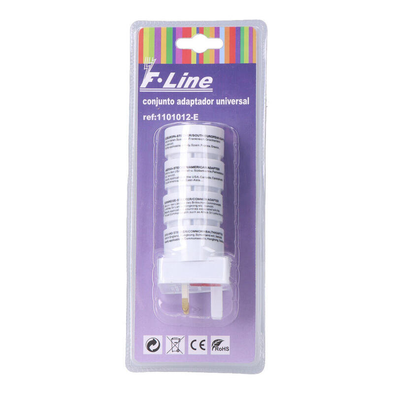 Pack De 2 Unidades - Adaptadores Universales, 4 Piezas, 50 X 50 X 140 Mm