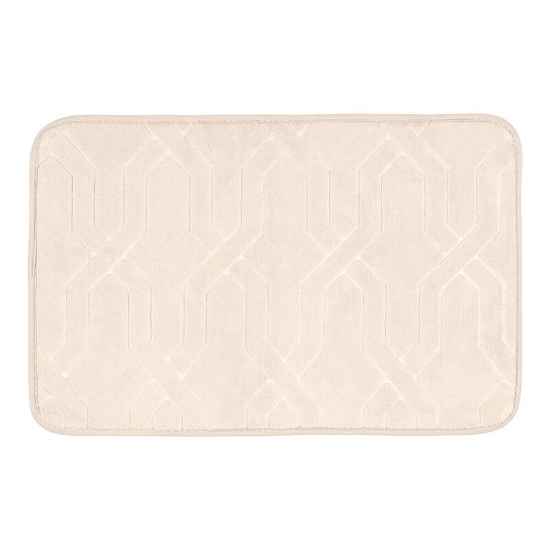 Pack De 2 Unidades - Alfombra De Baño Camiers, Beige, 60 X 40 Cm