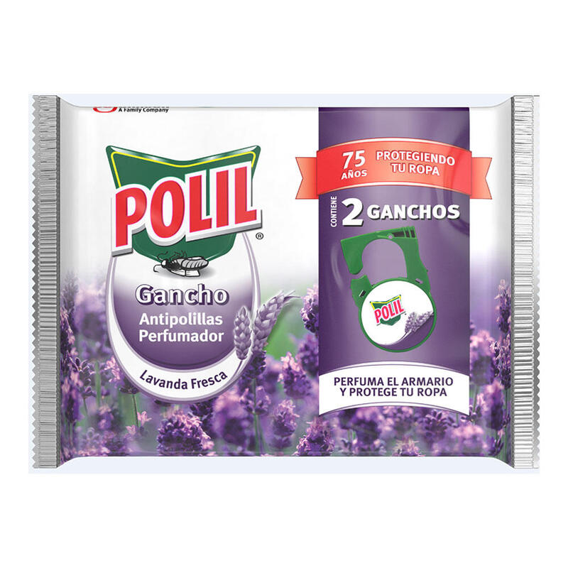Pack De 2 Unidades - Antipolillas Gancho Lavanda 2 Unid. Polil