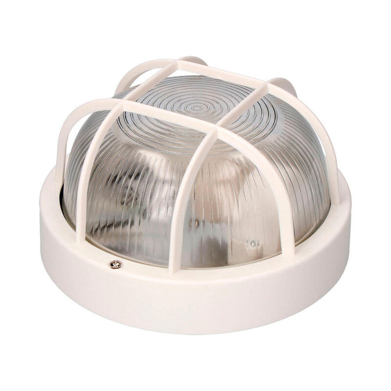 Pack De 2 Unidades - Aplique Redondo Ip54 Color Blanco 1xe27 40w Ø18,5x10,4cm Modelo Tarragona. Edm