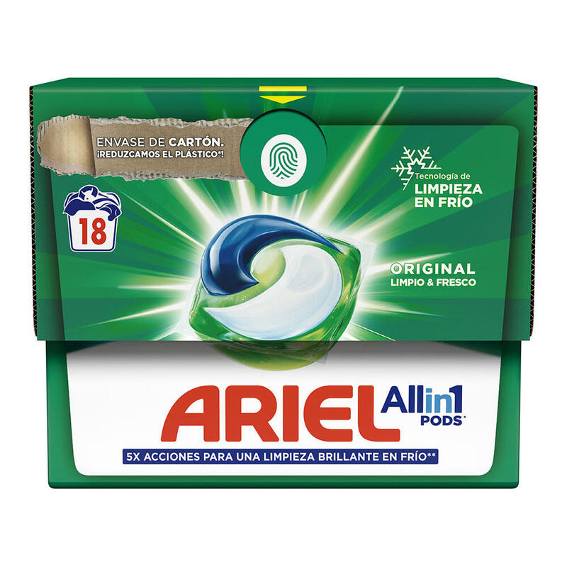Pack De 2 Unidades - Ariel Pods 3 En 1 Regular 18 Dosis