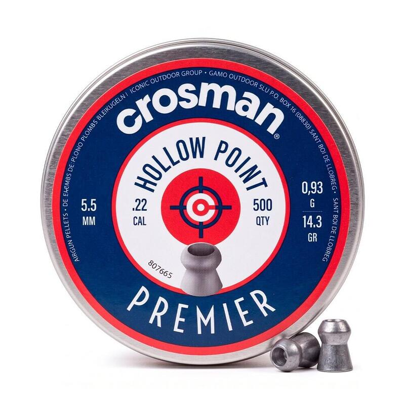 Pack De 2 Unidades - Balines Hollow Point Calibre 5,5 Mm (.22), 0,93 G (14,3 Gr), 500 Uds
