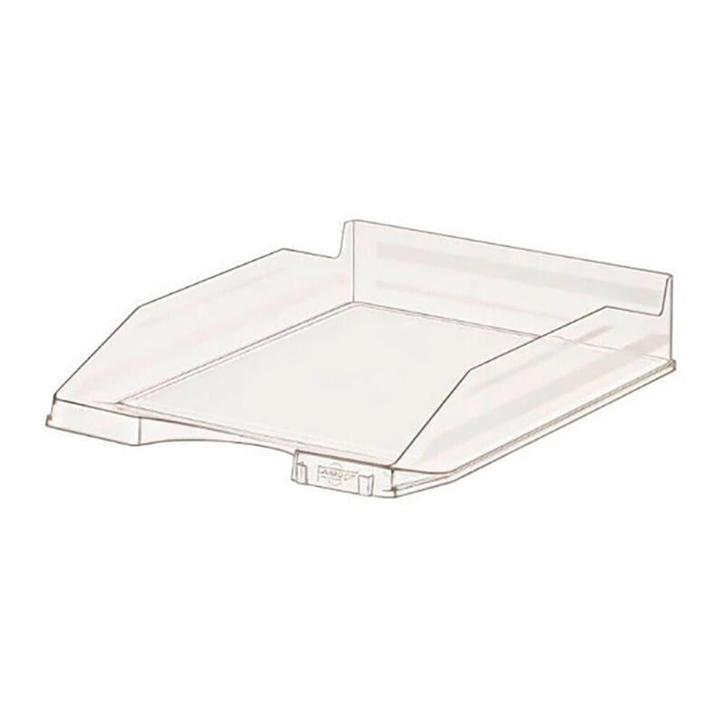 Pack De 2 Unidades - Bandeja Sobremesa Faibo 93 Cristal Apilable 350 X 250 X 65 Mm