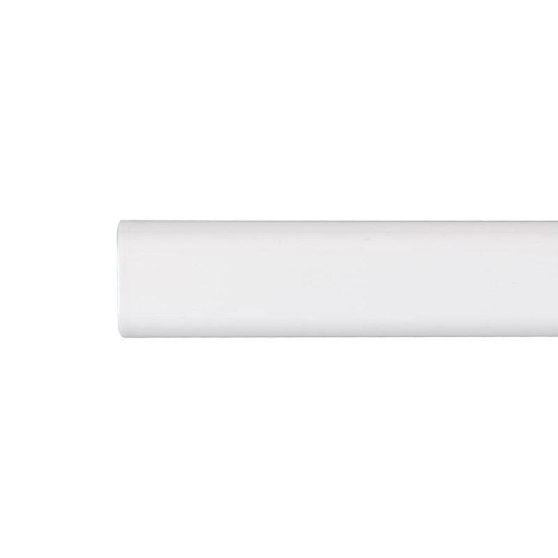 Pack De 2 Unidades - Barra Armario Ovalada Metal Blanco 100cm Cintacor - Storplanet