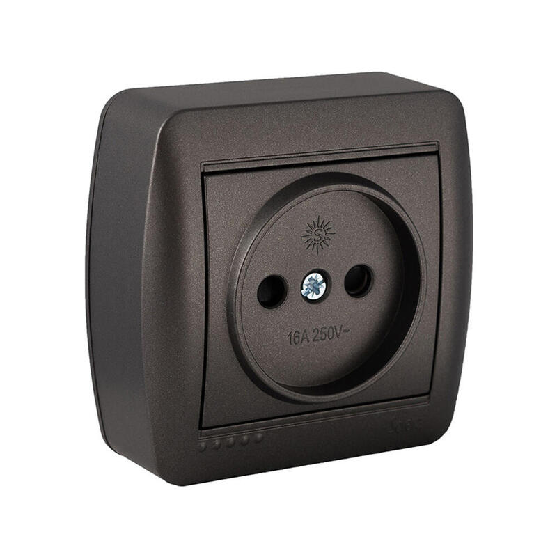 Pack De 2 Unidades - Base Fija 2p, 16a 250v~. De Superficie. Serie Mural
